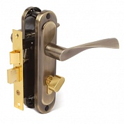 Картинка Замок врезной цилиндровый АВЕРС Avers 0823/60-C-AB бронза